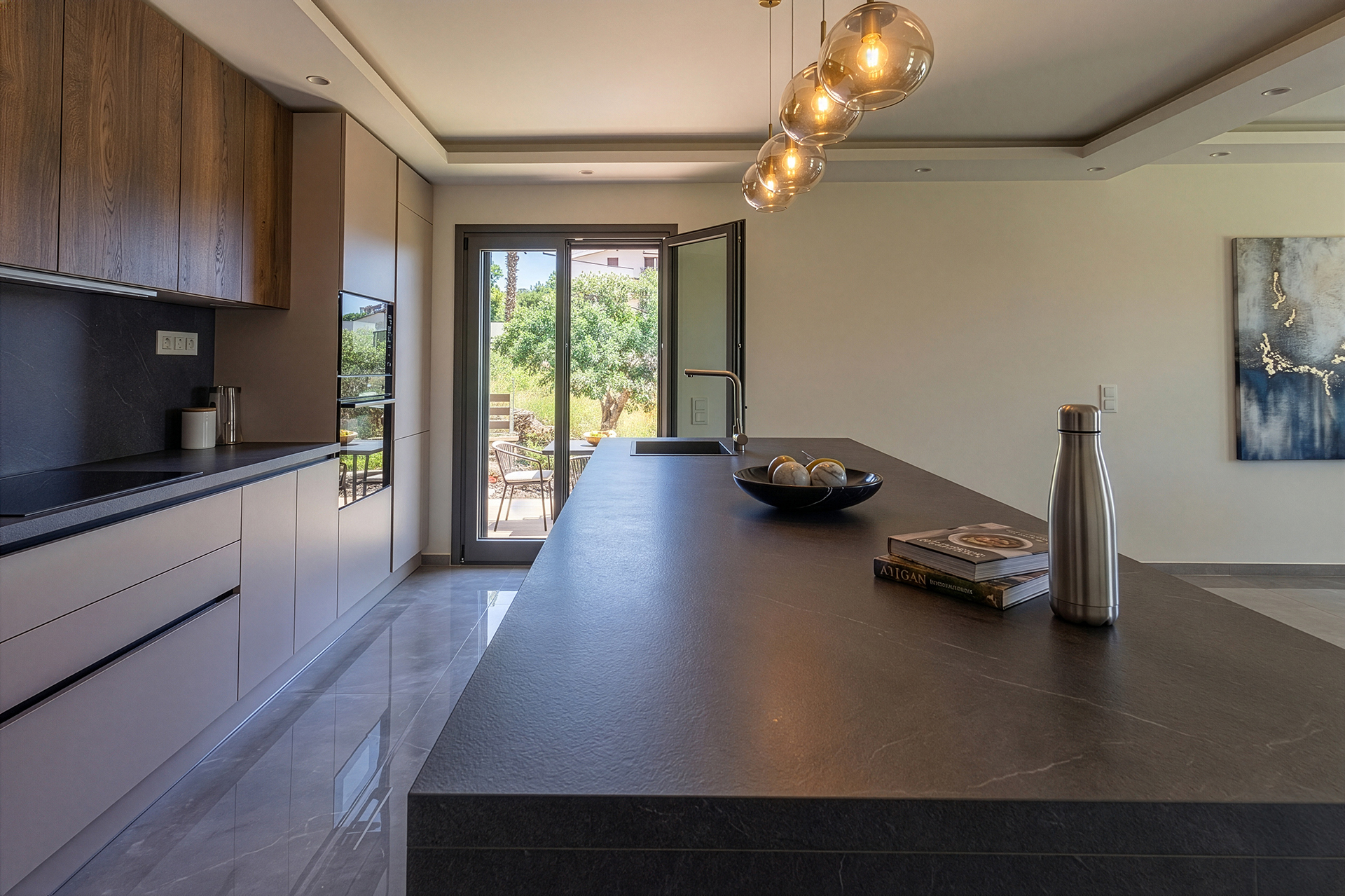 kitchen view table in a window